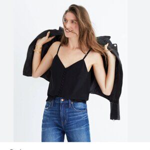 Madewell Silk Button-Down Cami NWOT